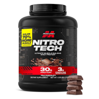 پروتئین وی نیتروتک ماسل تک 1.8  کیلوگرم-طرح جدید- طعم شکلات